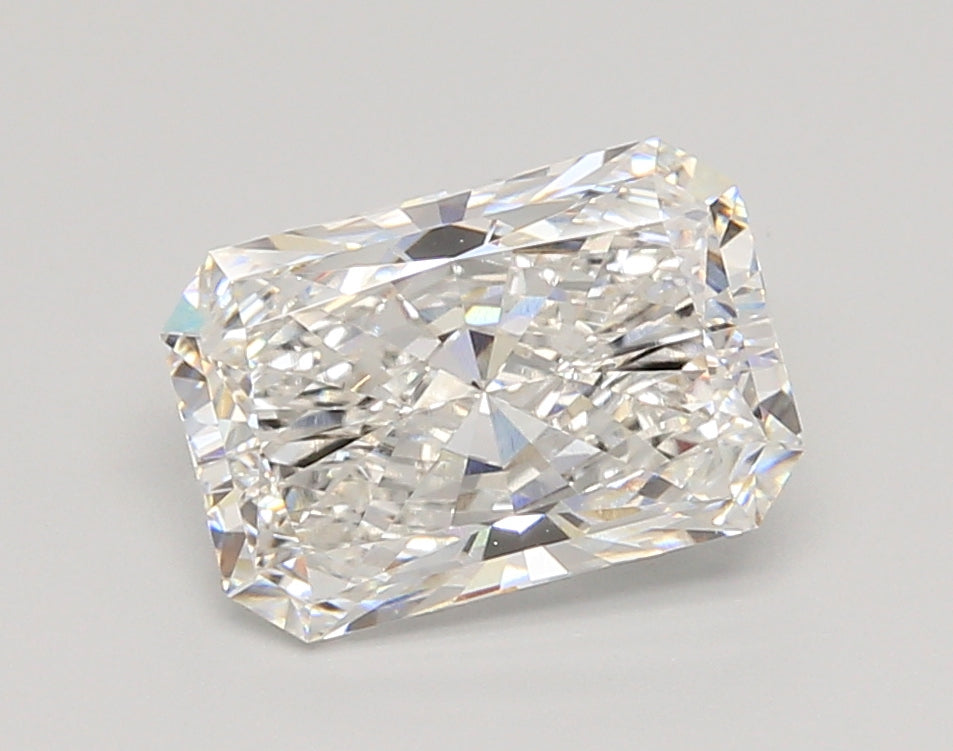 2.54 Carat Radiant Shaped, Ideal Cut, E Color, VVS1 Clarity, IGI Certified Lab Grown Diamond
