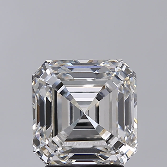 3.01 Carat Asscher Shaped, Excellent Cut, F Color, VS2 Clarity, IGI Certified Lab Grown Diamond