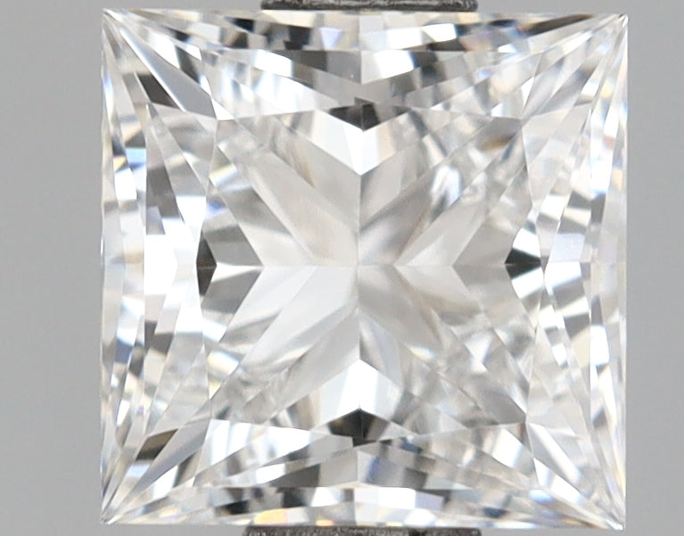 1.18 Carat Princess Shaped, Ideal Cut, D Color, VVS2 Clarity, IGI Certified Lab Grown Diamond