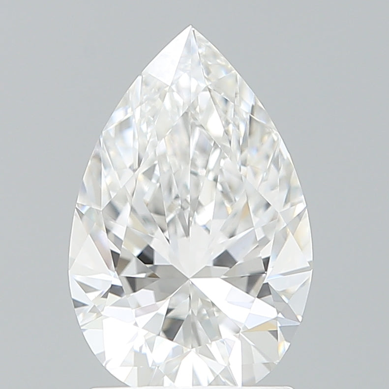 1.78 Carat Pear Shaped, Ideal Cut, D Color, VVS1 Clarity, IGI Certified Lab Grown Diamond