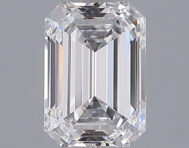 1.06 Carat Emerald Shaped, Ideal Cut, D Color, VVS1 Clarity, IGI Certified Lab Grown Diamond