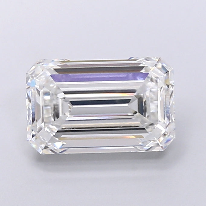 5.14 Carat Emerald Shaped, Very Good Cut, F Color, VVS2 Clarity, IGI Certified Lab Grown Diamond