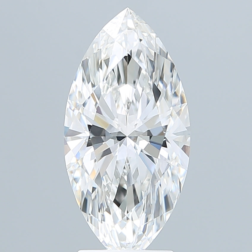 3.10 Carat Marquise Shaped, Ideal Cut, E Color, VVS1 Clarity, IGI Certified Lab Grown Diamond