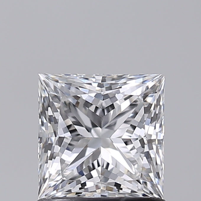 1.02 Carat Princess Shaped, Ideal Cut, E Color, VVS2 Clarity, IGI Certified Lab Grown Diamond