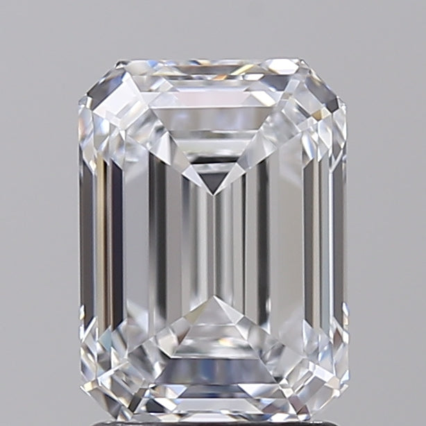 2.02 Carat Emerald Shaped, Ideal Cut, D Color, VVS1 Clarity, IGI Certified Lab Grown Diamond