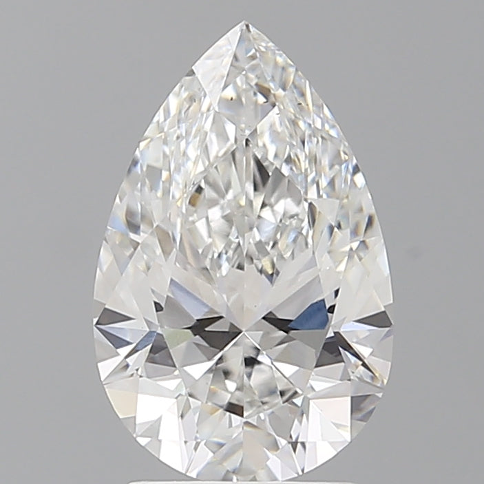 2.55 Carat Pear Shaped, Ideal Cut, E Color, VS2 Clarity, IGI Certified Lab Grown Diamond