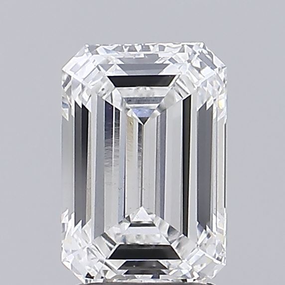 2.37 Carat Emerald Shaped, Ideal Cut, E Color, VS2 Clarity, IGI Certified Lab Grown Diamond