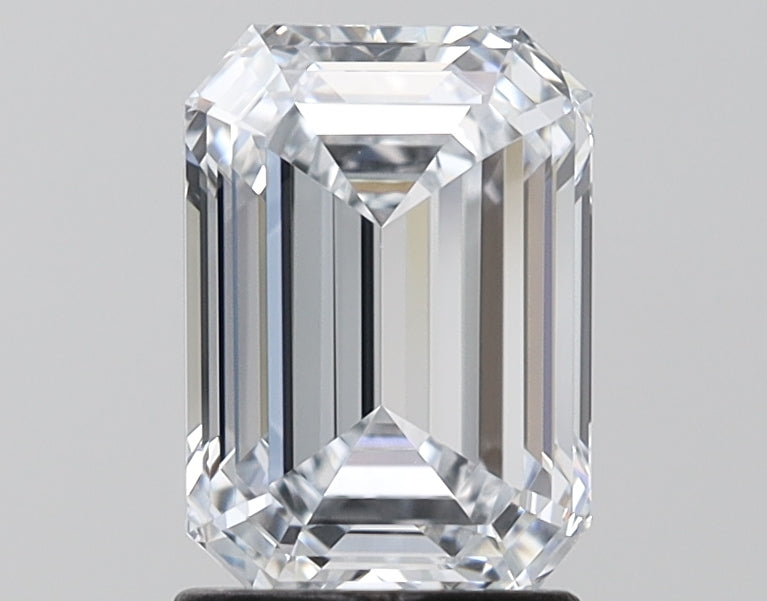 1.98 Carat Emerald Shaped, Ideal Cut, G Color, VVS2 Clarity, IGI Certified Lab Grown Diamond
