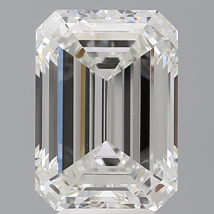 5.56 Carat Emerald Shaped, Ideal Cut, F Color, VS1 Clarity, IGI Certified Lab Grown Diamond