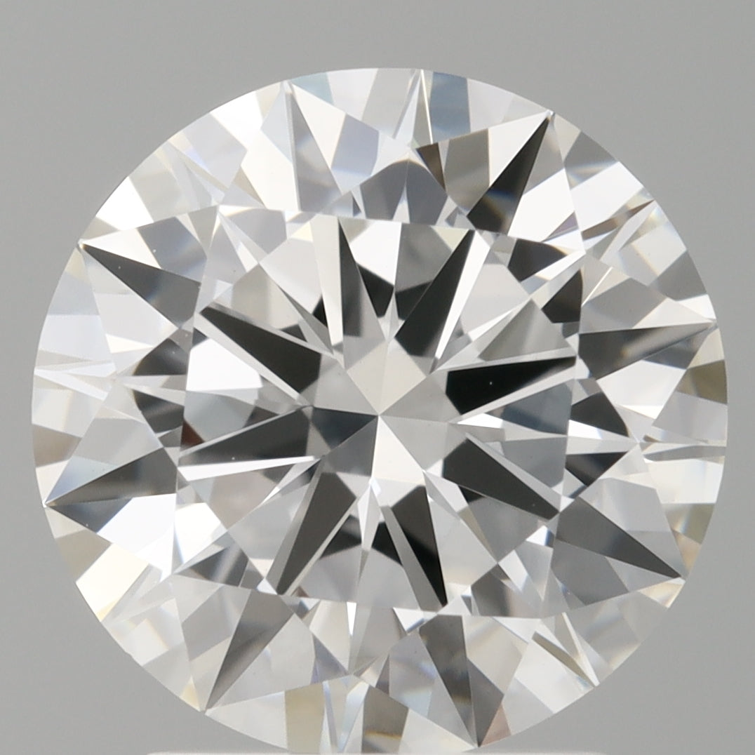 2.50 Carat Round Shaped, Excellent Cut, E Color, VVS2 Clarity, IGI Certified Lab Grown Diamond