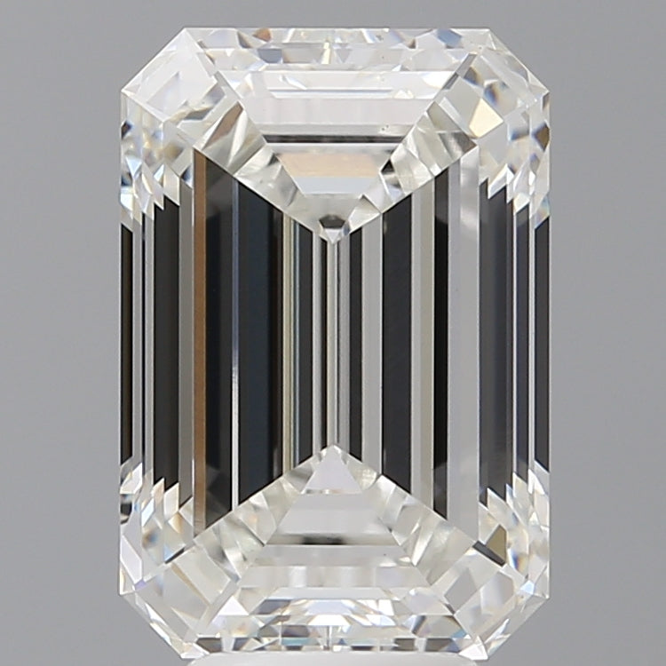 6.09 Carat Emerald Shaped, Ideal Cut, F Color, VS1 Clarity, IGI Certified Lab Grown Diamond