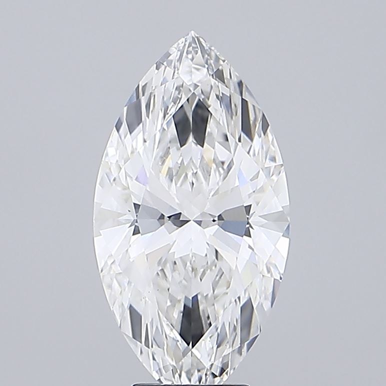 6.08 Carat Marquise Shaped, Ideal Cut, F Color, VS1 Clarity, IGI Certified Lab Grown Diamond