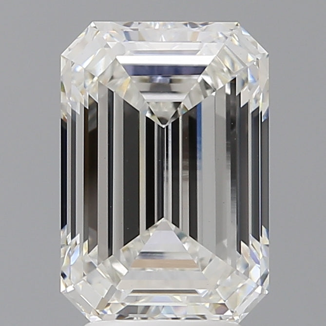 4.02 Carat Emerald Shaped, Ideal Cut, F Color, VVS2 Clarity, IGI Certified Lab Grown Diamond