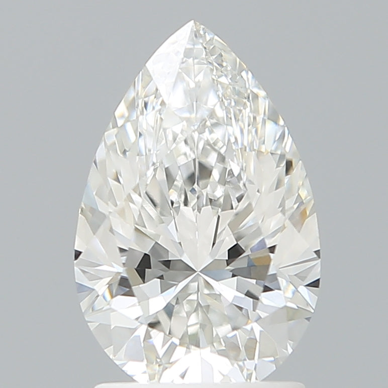 1.85 Carat Pear Shaped, Excellent Cut, E Color, VS1 Clarity, IGI Certified Lab Grown Diamond