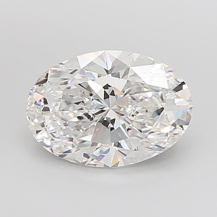 5.08 Carat Oval Shaped, Ideal Cut, E Color, VVS2 Clarity, IGI Certified Lab Grown Diamond