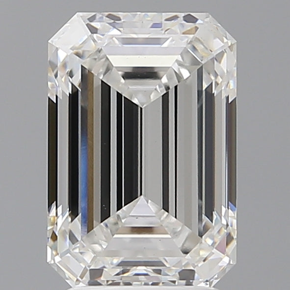 3.09 Carat Emerald Shaped, Ideal Cut, E Color, VVS2 Clarity, IGI Certified Lab Grown Diamond