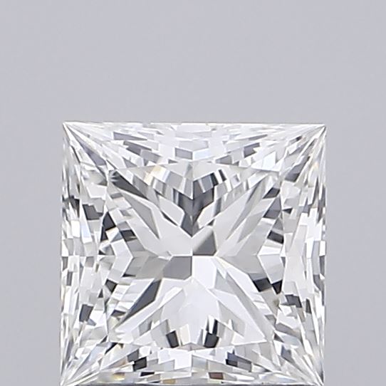 1.03 Carat Princess Shaped, Ideal Cut, F Color, VVS1 Clarity, IGI Certified Lab Grown Diamond
