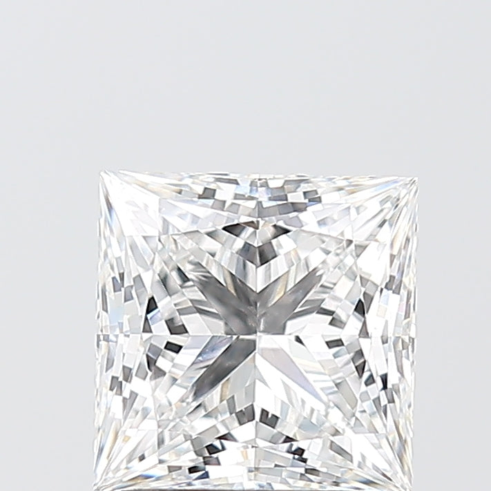 2.03 Carat Princess Shaped, Excellent Cut, D Color, VVS2 Clarity, IGI Certified Lab Grown Diamond