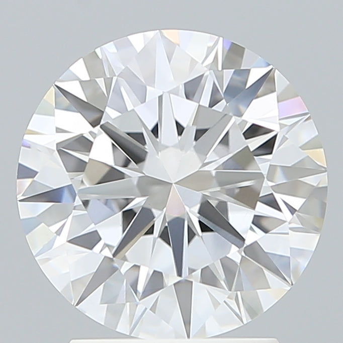 2.67 Carat Round Shaped, Ideal Cut, E Color, VVS2 Clarity, IGI Certified Lab Grown Diamond