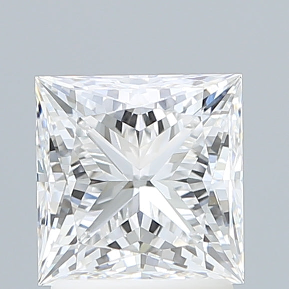 2.07 Carat Princess Shaped, Ideal Cut, E Color, VVS2 Clarity, IGI Certified Lab Grown Diamond