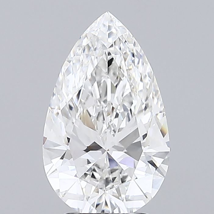3.08 Carat Pear Shaped, Ideal Cut, D Color, VVS1 Clarity, IGI Certified Lab Grown Diamond