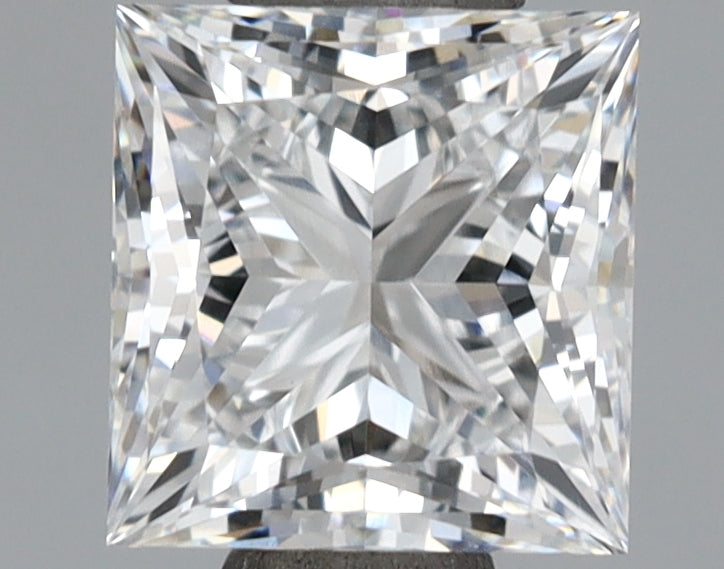 1.03 Carat Princess Shaped, Ideal Cut, D Color, VVS1 Clarity, IGI Certified Lab Grown Diamond
