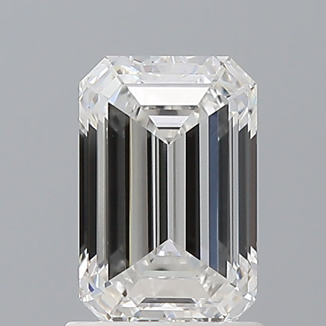 1.50 Carat Emerald Shaped, Ideal Cut, E Color, VVS2 Clarity, IGI Certified Lab Grown Diamond