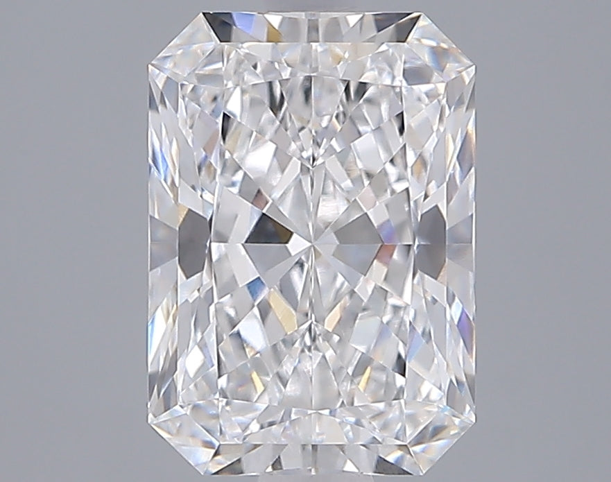 2.52 Carat Radiant Shaped, Ideal Cut, D Color, VVS1 Clarity, IGI Certified Lab Grown Diamond