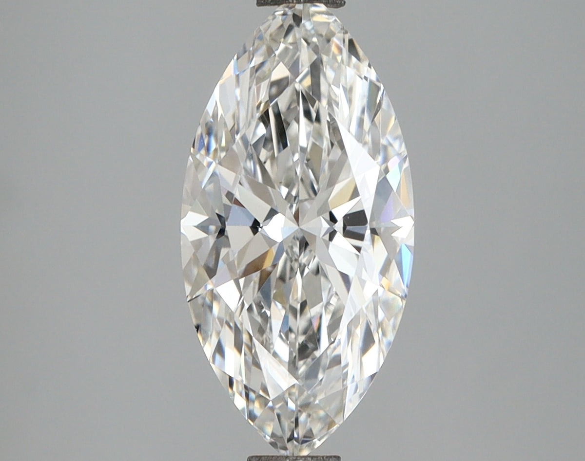 2.10 Carat Marquise Shaped, Ideal Cut, E Color, VVS2 Clarity, IGI Certified Lab Grown Diamond