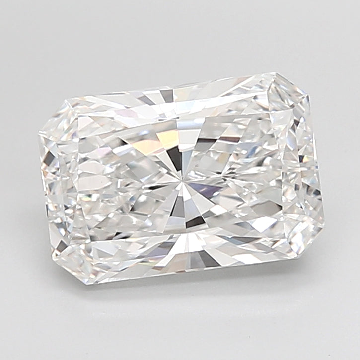 4.02 Carat Radiant Shaped, Ideal Cut, E Color, VVS2 Clarity, IGI Certified Lab Grown Diamond