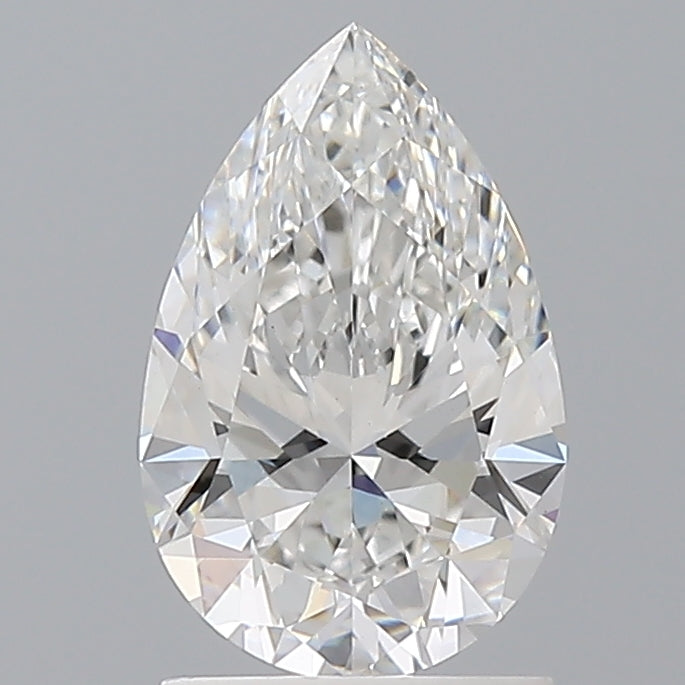1.51 Carat Pear Shaped, Ideal Cut, E Color, VVS2 Clarity, IGI Certified Lab Grown Diamond