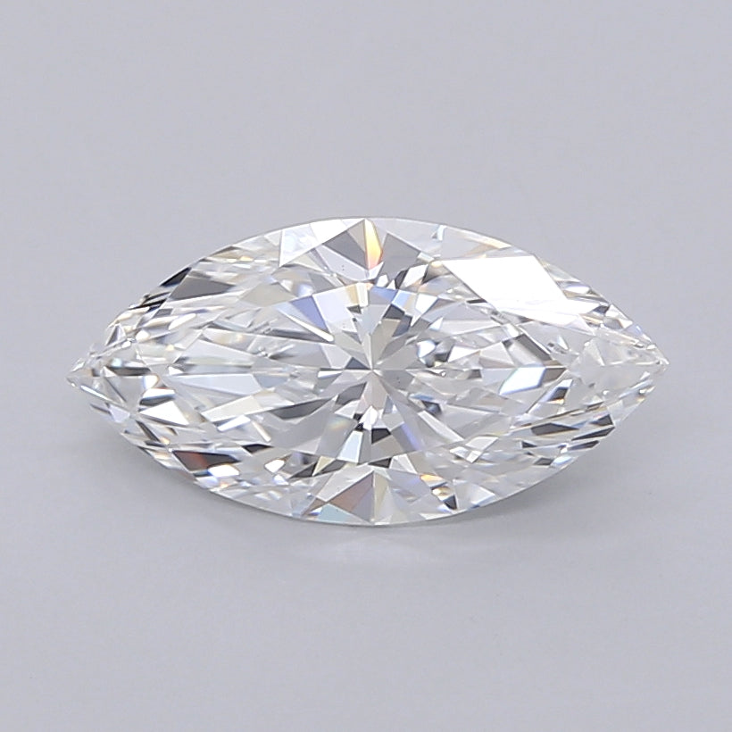 1.55 Carat Marquise Shaped, Ideal Cut, D Color, VS1 Clarity, IGI Certified Lab Grown Diamond