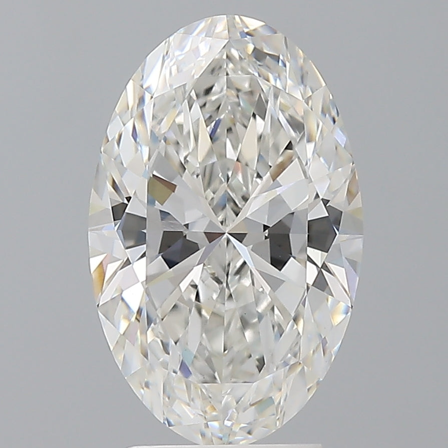 3.57 Carat Oval Shaped, Ideal Cut, F Color, VVS2 Clarity, IGI Certified Lab Grown Diamond