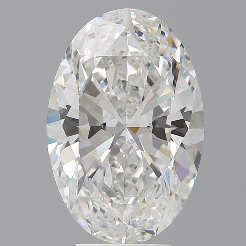 5.57 Carat Oval Shaped, Ideal Cut, F Color, VVS2 Clarity, IGI Certified Lab Grown Diamond