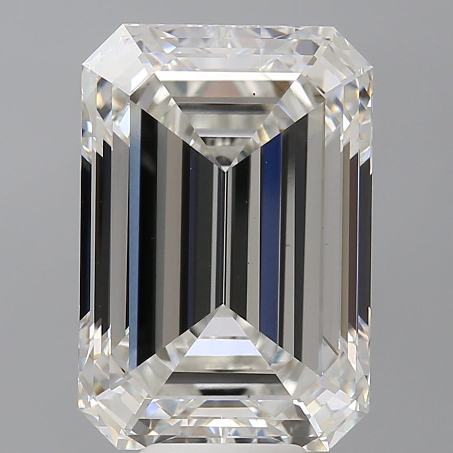 9.53 Carat Emerald Shaped, Ideal Cut, F Color, VS1 Clarity, IGI Certified Lab Grown Diamond
