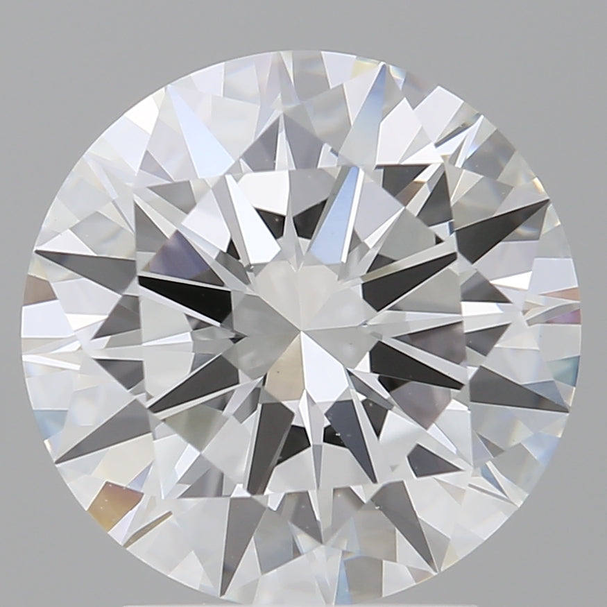 3.01 Carat Round Shaped, Excellent Cut, E Color, VVS2 Clarity, IGI Certified Lab Grown Diamond