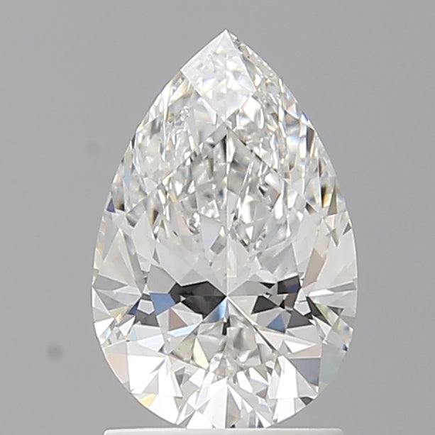 1.54 Carat Pear Shaped, Ideal Cut, E Color, VS1 Clarity, IGI Certified Lab Grown Diamond