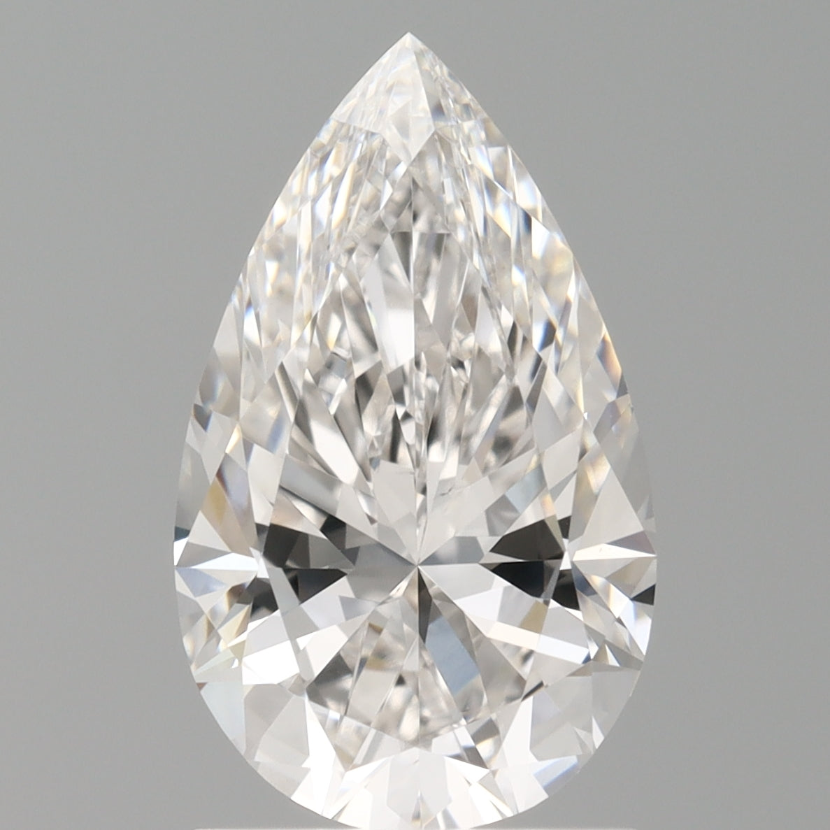 1.60 Carat Pear Shaped, Ideal Cut, F Color, VVS2 Clarity, IGI Certified Lab Grown Diamond