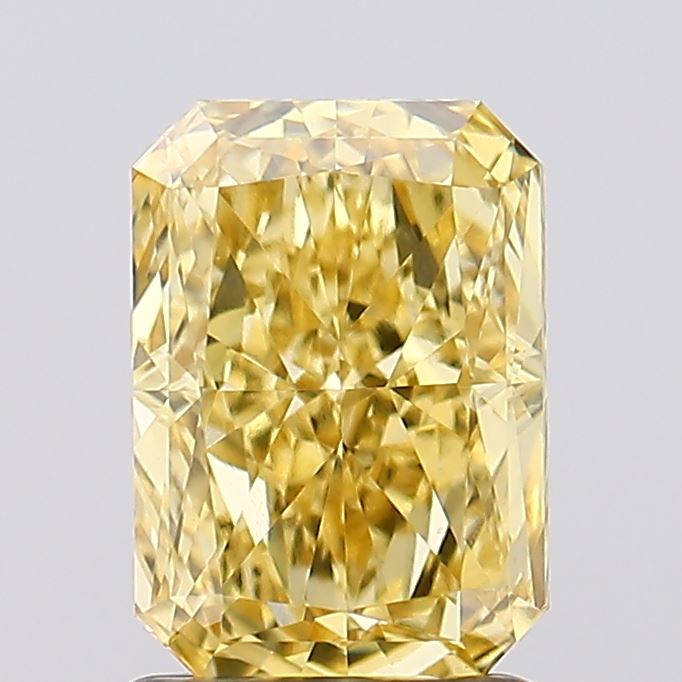 1.55 Carat Radiant Shaped, Ideal Cut, VVS2 Clarity, IGI Certified Lab Grown Diamond