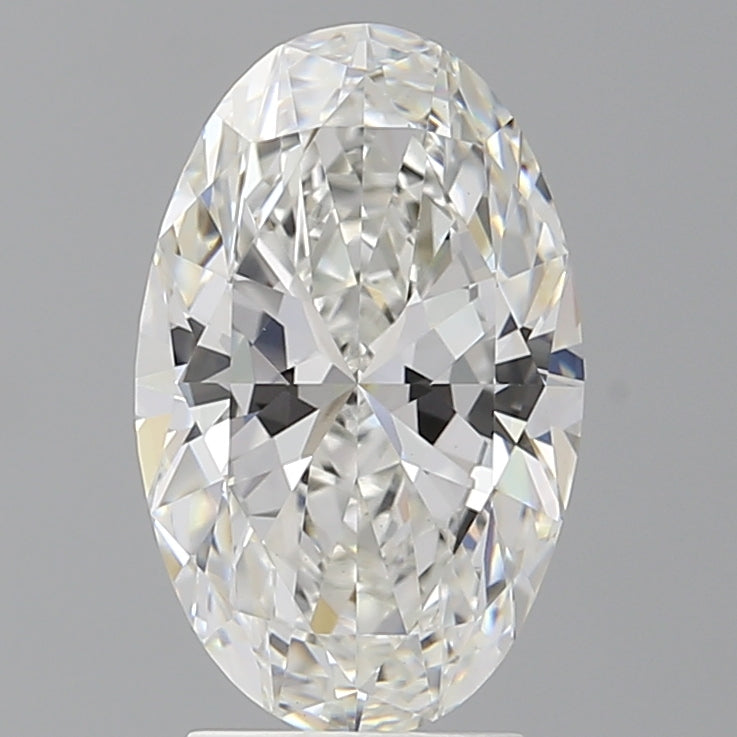 3.09 Carat Oval Shaped, Ideal Cut, F Color, VVS2 Clarity, IGI Certified Lab Grown Diamond