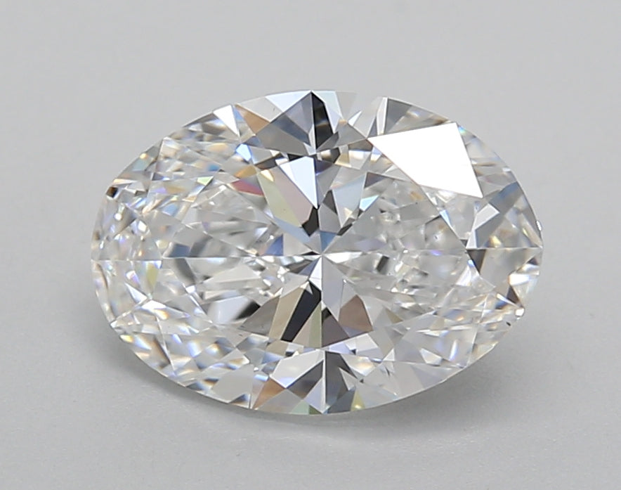 2.02 Carat Oval Shaped, Excellent Cut, D Color, VS1 Clarity, IGI Certified Lab Grown Diamond