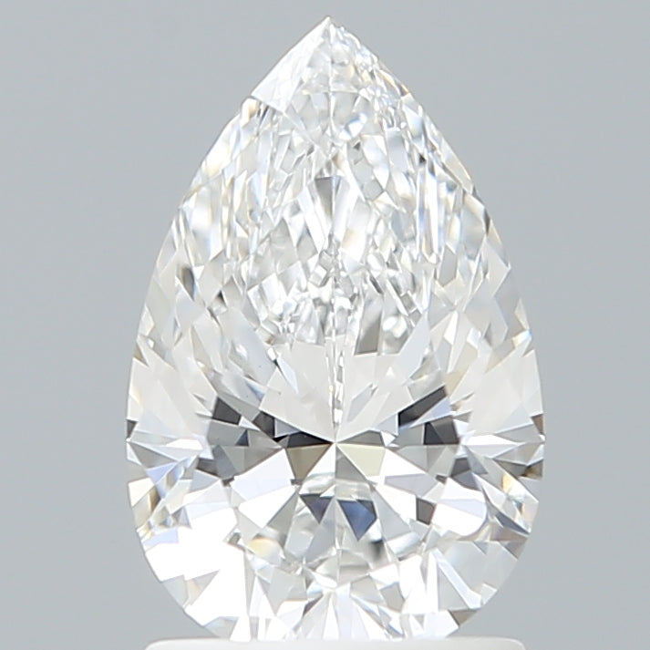 1.54 Carat Pear Shaped, Ideal Cut, E Color, VVS2 Clarity, IGI Certified Lab Grown Diamond