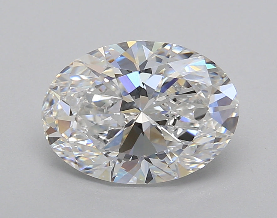 2.02 Carat Oval Shaped, Excellent Cut, D Color, VVS2 Clarity, IGI Certified Lab Grown Diamond