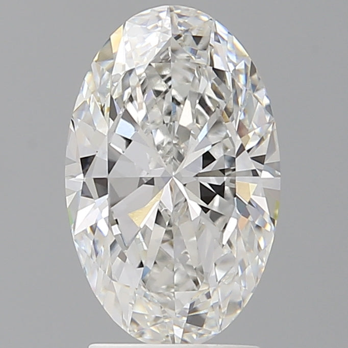 2.54 Carat Oval Shaped, Ideal Cut, E Color, VVS2 Clarity, IGI Certified Lab Grown Diamond