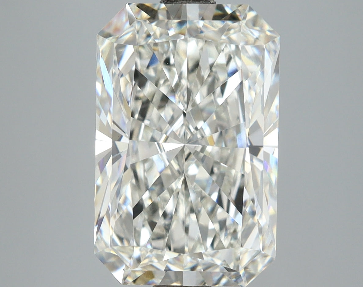 5.14 Carat Radiant Shaped, Ideal Cut, G Color, VVS2 Clarity, IGI Certified Lab Grown Diamond