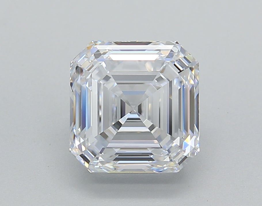2.02 Carat Asscher Shaped, Excellent Cut, E Color, VVS2 Clarity, IGI Certified Lab Grown Diamond