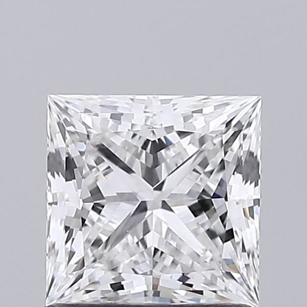 1.10 Carat Princess Shaped, Ideal Cut, E Color, VVS2 Clarity, IGI Certified Lab Grown Diamond