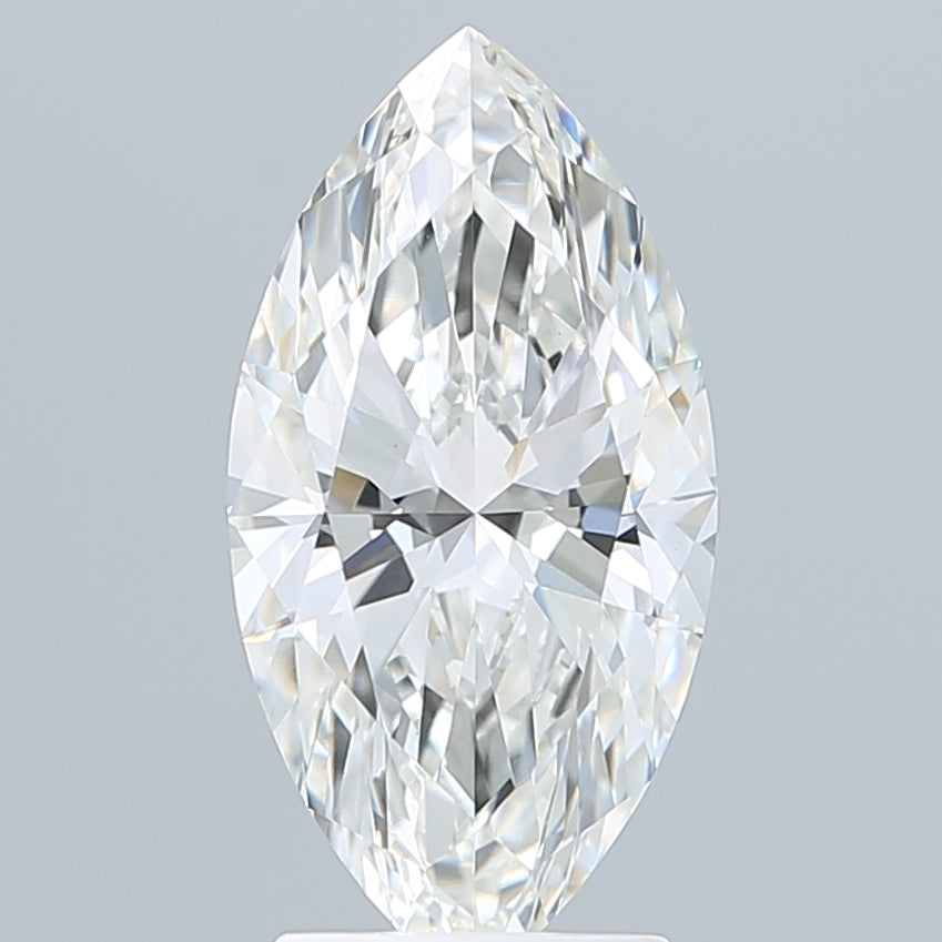 2.60 Carat Marquise Shaped, Ideal Cut, F Color, VVS2 Clarity, IGI Certified Lab Grown Diamond