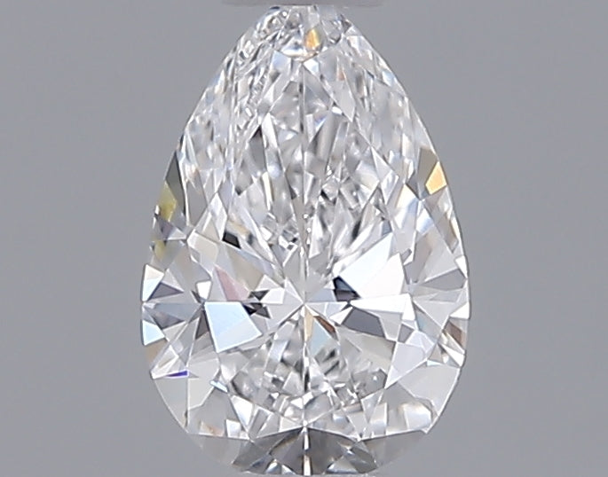0.53 Carat Pear Shaped, Ideal Cut, D Color, VVS2 Clarity, IGI Certified Lab Grown Diamond