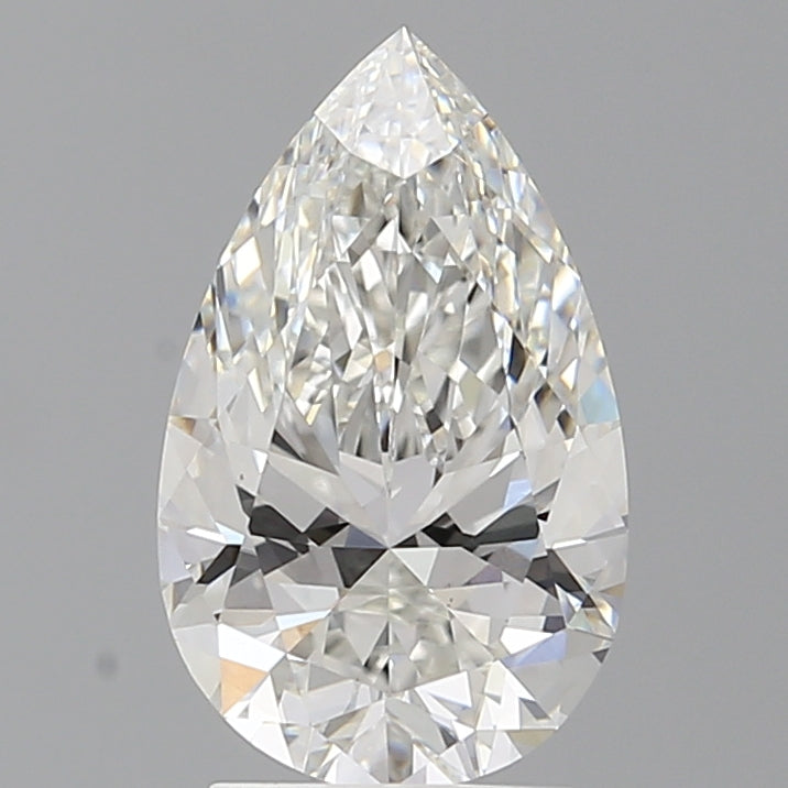 2.59 Carat Pear Shaped, Ideal Cut, F Color, VVS2 Clarity, IGI Certified Lab Grown Diamond